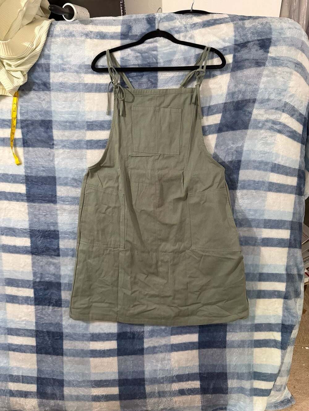 Polagram NWT Olive Green Overall Jumper Dress